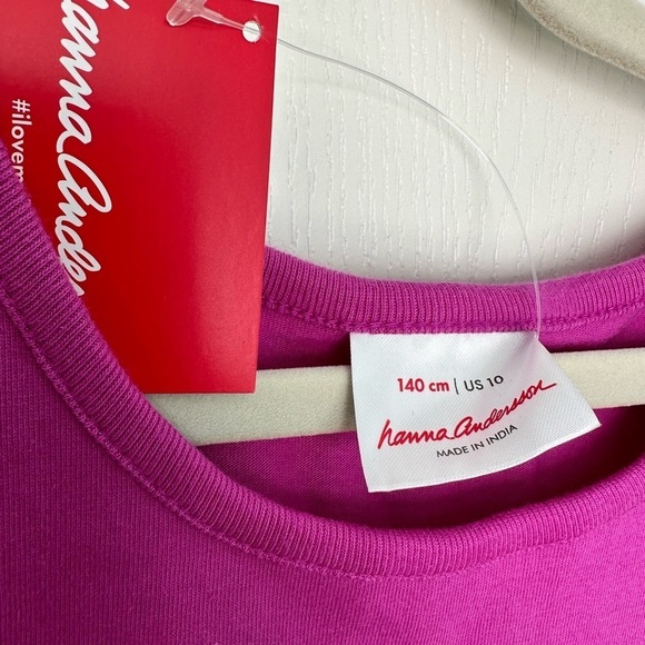 Hanna Andersson Fish applique purple tank top, size 10Y, NWT - Picture 3 of 7
